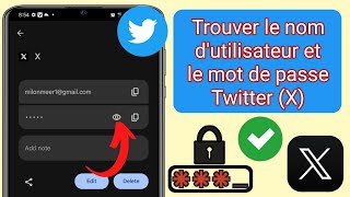 Comment trouver votre X nom dutilisateur et mot de passe Twitter  voir le mot de passe Twitter [upl. by Elnar990]