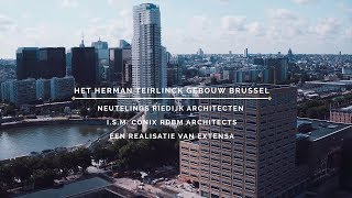 Het Herman Teirlinck gebouw Brussels drone flight by Kingspan Insulation [upl. by Niltiak773]