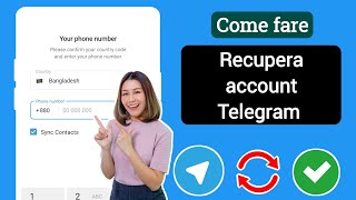 Come recuperare laccount Telegram se hai la password 2024  Come recuperare account Telegram [upl. by Nimrac]