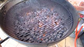 Weber charcoal Kettle BBQ Gas modification [upl. by Goodspeed630]