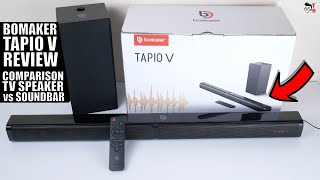 Bomaker TAPIO V REVIEW 100W Wireless Soundbar and Subwoofer [upl. by Weiler]