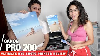 Canon Pixma PRO200  Best Dye Photo Printer 2024  REVIEW amp Paper Comparison [upl. by Siramay]