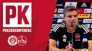 Die PK mit Robert Klauß im ReLive  FC St Pauli  1 FC Nürnberg [upl. by Airdni11]