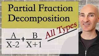 Partial Fraction Decomposition All Types [upl. by Ninazan214]