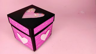 Gift box tutorial Handmade gift ideas Shaker box easy peresent box [upl. by Milda530]