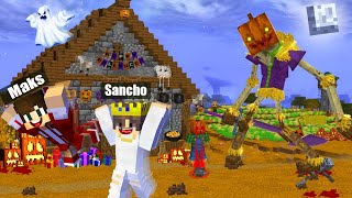 🎃HELLOWEEN BAYRAMIDA DAXSHATLI MAXLUQLAR PAYDO BOLIB BIZNI QIRIB TASHLASHMOQCHI 😭 MINECRAFT😱 [upl. by Novart]