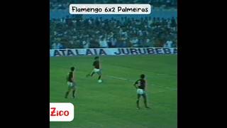 Flamengo 6x2 Palmeiras em 1980 goleada golaçoshorts zicollection zico flamengo [upl. by Reemas]