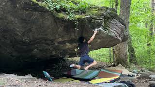 Corner Rock Bouldering  Undertow V11 [upl. by Nepets]