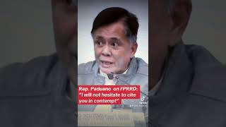 Rep Paduano and FPRRD [upl. by Rebba]