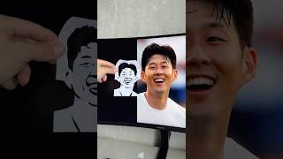 Son from Tottenham art creative cut paper sonheungmin tottenham football TottenhamHotspur [upl. by Bor762]