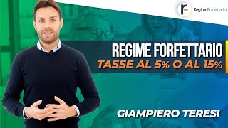 Regime Forfettario tasse al 5 o al 15 [upl. by Anihsit]