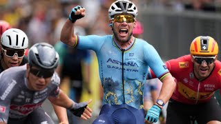 Mark Cavendish Makes History Surpassing Merckx with 35th Tour De France Stage Win [upl. by Oranneg]