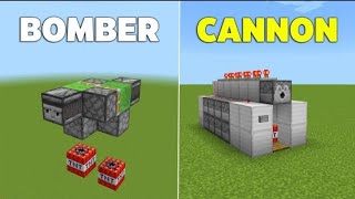 5 fáciles cañones TNT para minecraft tutorial [upl. by Shaine148]