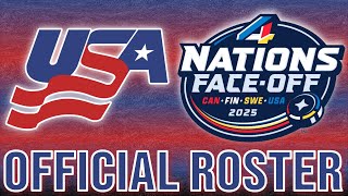 MIRACLE ON ICE 20 TEAM USA 4 NATIONS FACEOFF OFFICIAL ROSTER RELEASE [upl. by Anetsirk597]