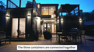 Shipping Container HouseContainer villa is a movable type of residence with great flexibility [upl. by Lou]