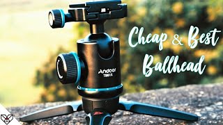 Andoer TB81X Tripod Ball Head 360° Rotating Panoramic Ballhead  Review [upl. by Adelpho]