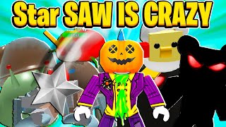 STAR SAW IS INSANELY OP  Market Boost Destroys Everything In Roblox Bee Swarm Simulator Update [upl. by Favien730]