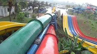 Red Anaconda Water Slide at Melaka Wonderland [upl. by Eppie]