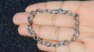 Cable Link White Gold Bracelet [upl. by Akinnor]