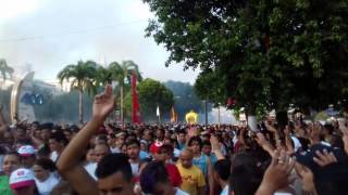 Círio 2016 fogos na Praça dos Estivadores em Belém do Pará para homenagear Nossa senhora de Nazaré [upl. by Achorn]