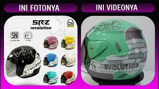 MEWAH TAPI MURAH 😱 HELM HALF FACE EVOLUTION MOTIF REVOLUTION MIRIP GM EVO MURAH HELM DEWASA SNI [upl. by Isahella]