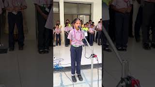 Celebrating Hindi Diwas with Poetry  Pooja Kanwar from Grade 2 at New Life International School [upl. by Carmelo]