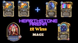 12 Win Astromancer Solarian Mage  Hearthstone Arena Full Run [upl. by Htidra154]