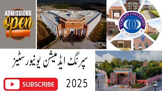 All Open Spring Admission Universities 2025Universities who open their Spring Admission [upl. by Akenn]