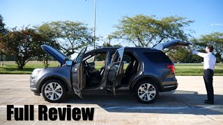 2018 Ford Explorer Limited  review walk around and test drive  100 rental cars [upl. by Benjie]