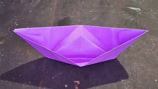 How To Make a Paper Boat That Floats  Origami Boat  Boat Making Easy [upl. by Aknahs]