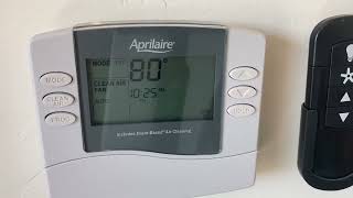 Aprilaire 8463 Thermostat Programmable Dual Powered Thermostat Review [upl. by Ela882]