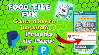 quotFood Tile Funquot App para Ganar Dinero Jugando Prueba de Pago [upl. by Ecilahs837]