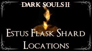 Dark Souls 2  All 12 Estus Flask Shard Locations Maximum of 12 Uses [upl. by Filomena]