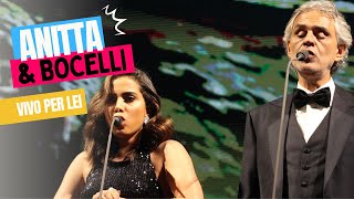 ANITTA E ANDREA BOCELLI  VIVO PER LEI EM SÃO PAULO [upl. by Ralyks548]