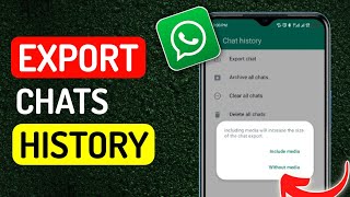 How To Export WhatsApp Chat history  Full Guide [upl. by Aikem986]