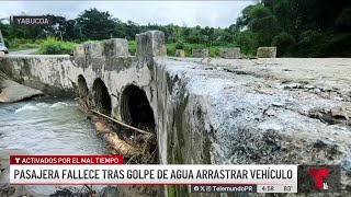 Fallece mujer tras crecida de río arrastrar su vehículo en Yabucoa [upl. by Aalst]