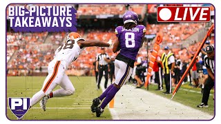 POSTGAME REACTION VikingsBrowns preseason postgame bigpicture takeaways [upl. by Ihtak]