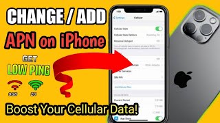 HOW TO CHANGE APN SETTINGS IN IPHONE DEVICE  Lagyan Ng APN Para Bumilis Ang Cellular Data [upl. by Nosnibor]