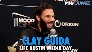 Clay Guida Wont Retire While Still Able Bodied But No Desire to Fight Into 50s  UFC Austin [upl. by Arrotal]