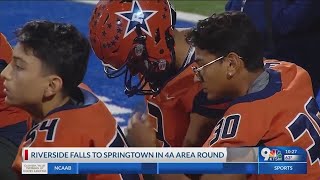 Riverside falls to Springtown in Class 4A area round [upl. by Luana]