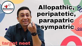 Speciation Allopatric Sympatric Parapatric Petripatric II Types of Speciation Dr Geetendra Sir [upl. by Nosahc]