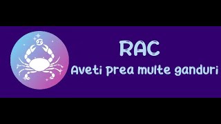 Rac  Aveti prea multe ganduri  Iulie 2024 [upl. by Adigirb]