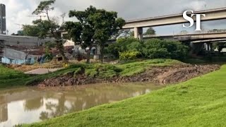 Part of Clementi park connector closed after landslide [upl. by Novek]