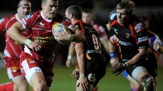 Newport Gwent Dragons v Scarlets Full Match Report 20th Sept 2013 [upl. by Wappes81]