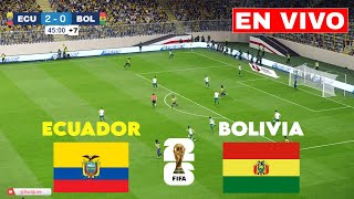 🔴EN VIVO  Ecuador vs Bolivia  Eliminatorias 2024  Transmisión en vivo [upl. by Nhar702]