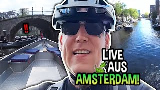 Fast UNFALL am Wasser 😱 XXL Tour durch AMSTERDAM 🇳🇱  MontanaBlack IRL [upl. by Asereht919]