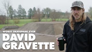 THE WORST SKATEPARK EVER w David Gravette  Philomath Oregon [upl. by Opiak]