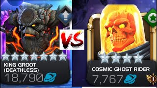 7 ⭐ Duped Deathless King Groot vs 4 ⭐ CGR Damage Comparison [upl. by Garnet]