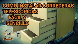 Como Instalar Correderas Telescópicas FÁCIL Y SENCILLO [upl. by Ragg664]