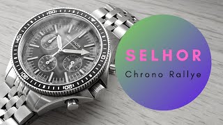 Selhor  Chronograph Rallye  Meca Quartz Watch review [upl. by Fawcett]